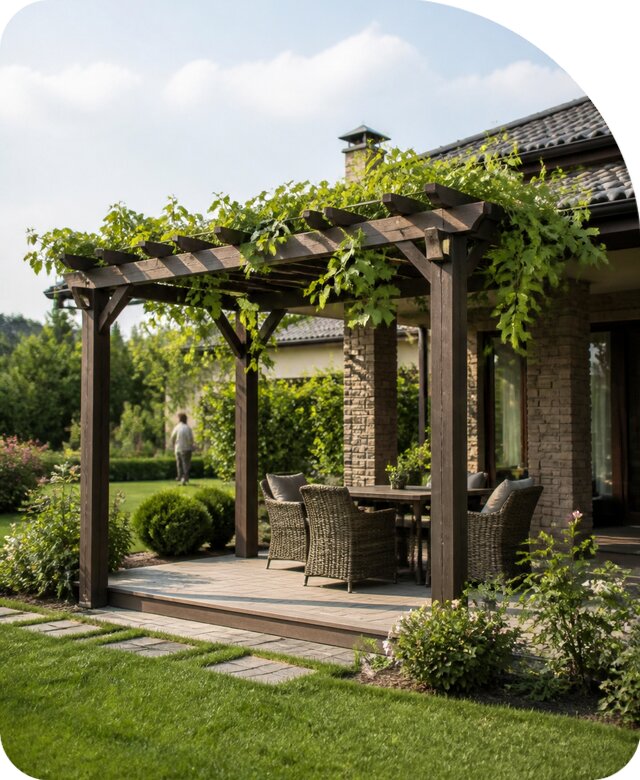 Пергола для винограда в Инте по цене от 45639 р. | РадиДОМА-Инт